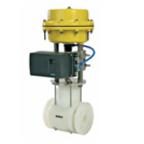 PTFE/FEP - Globe control valves Typ 650 pneumatic